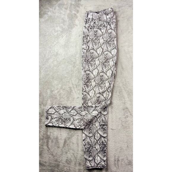 Seven7 Jeans size 6 woman snake print  high-waisted stretch denium designer - Picture 13 of 14